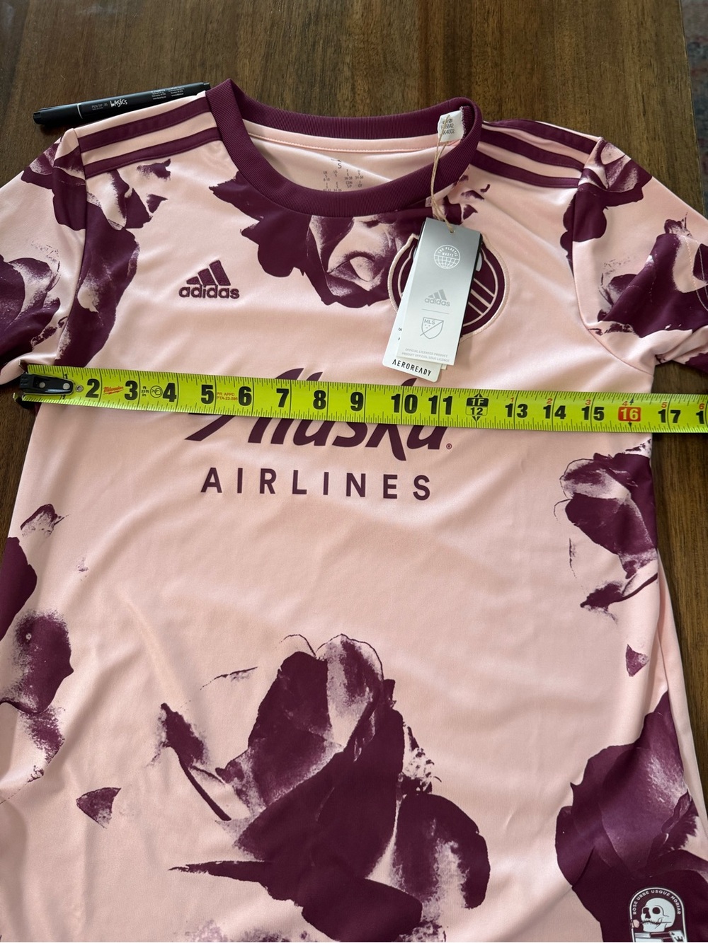 NWT Portland Timbers Heritage Rose away jersey adidas Pink and Burgundy - Picture 8 of 9